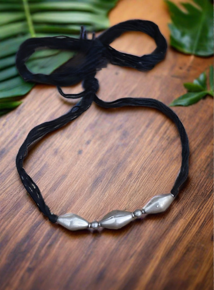 Sterling Silver Choker Silver Choker Bohemian Dolki Choker..Banjaran