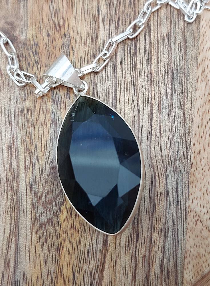 Fashion Jewellery Costume Jewellery Amber Cut Teadrop Stone Pendent Set