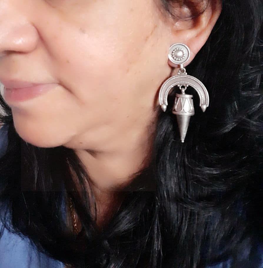 Sterling Silver Jewellery....925 Sterling Silver Earring Silver Danglers Sterling Tribal Dangler..Banjaran
