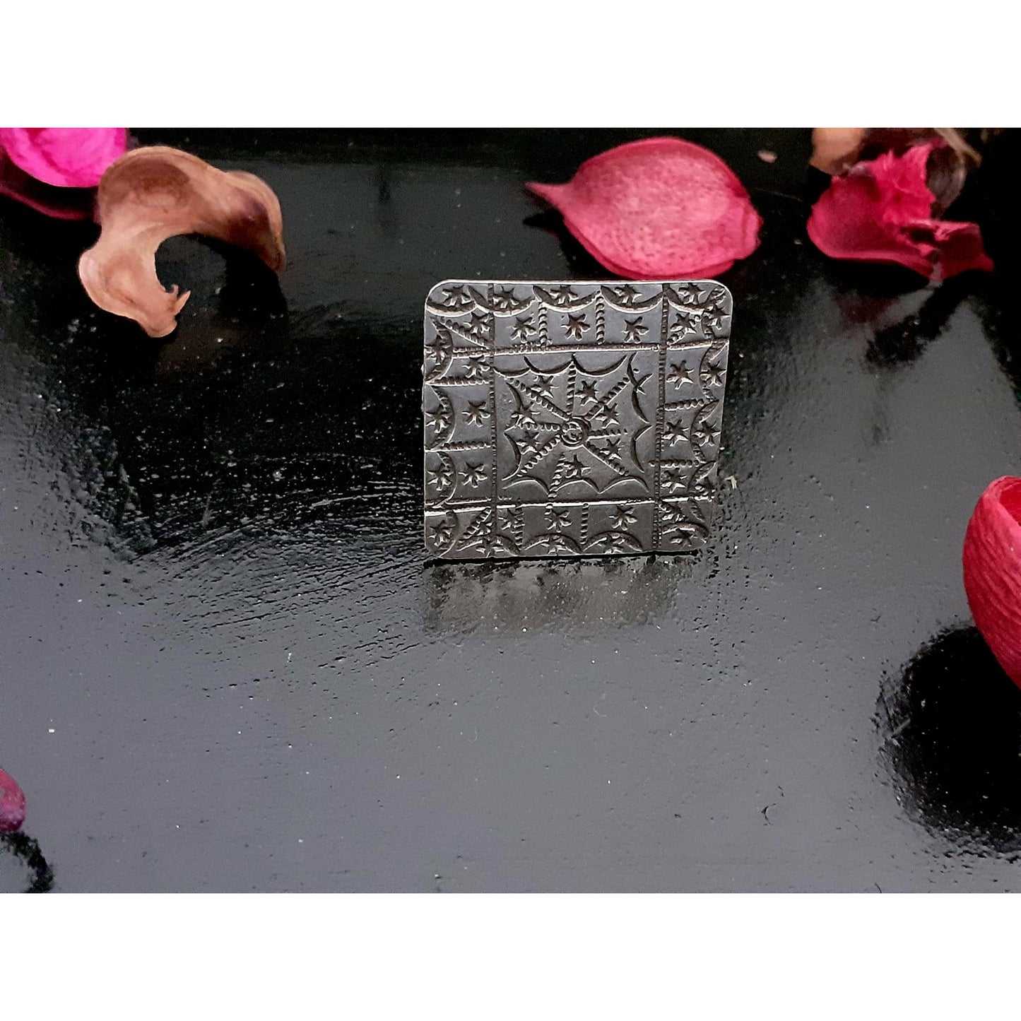 Sterling Silver Jewellery...925 Sterling Silver Finger Ring Silver Finger Ring Silver Square Vintage Finger Ring..Banjaran