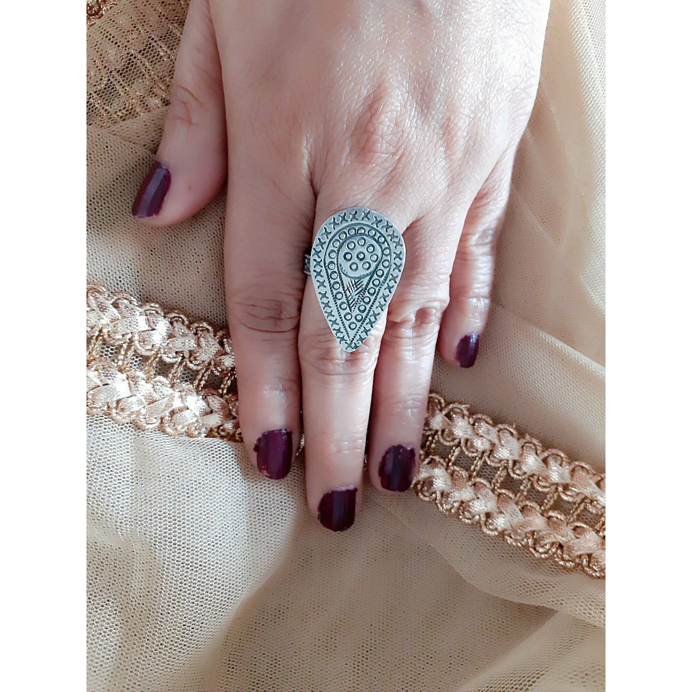 Sterling Silver Jewellery...925 Sterling Silver Finger Ring Silver Finger Ring Silver Leaf Finger Ring..Banjaran