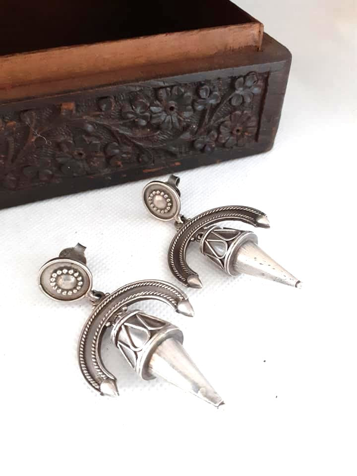 Sterling Silver Jewellery....925 Sterling Silver Earring Silver Danglers Sterling Tribal Dangler..Banjaran