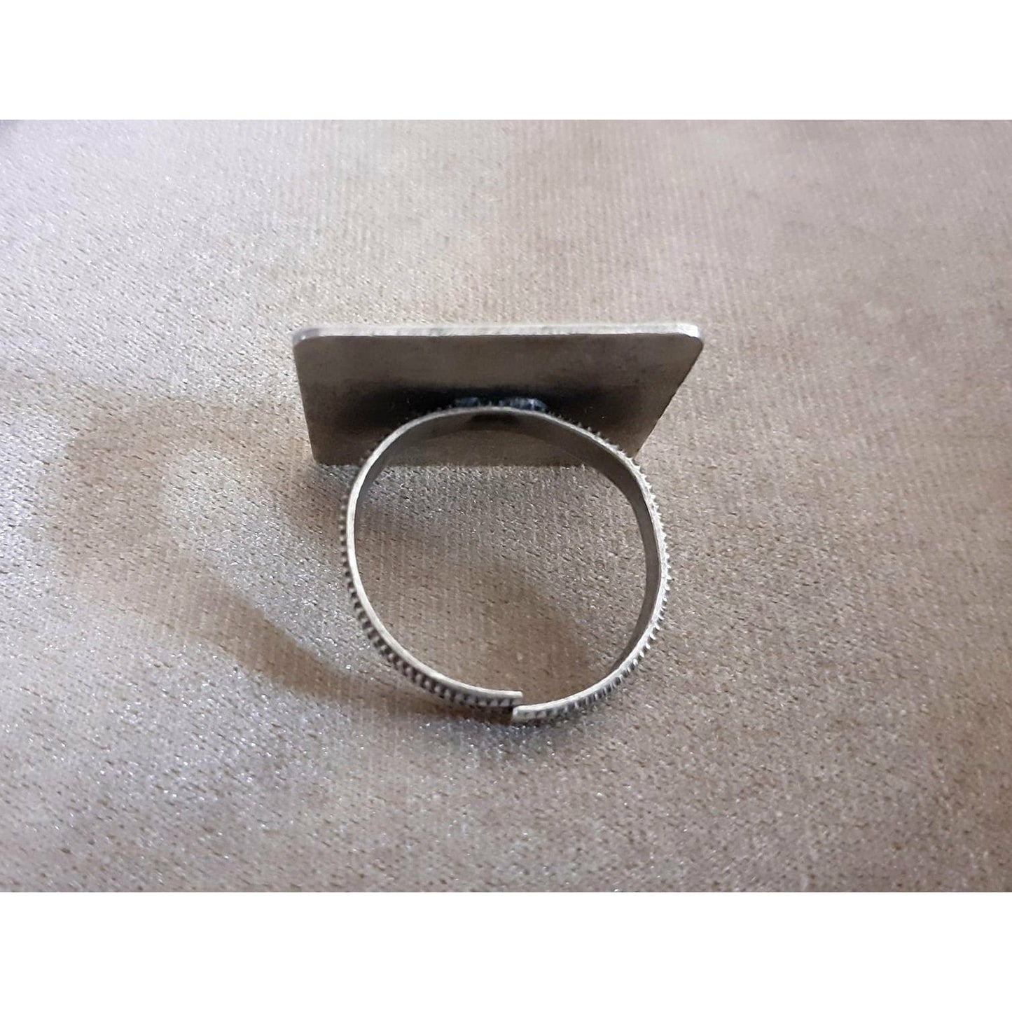 Sterling Silver Jewellery...925 Sterling Silver Finger Ring Silver Finger Ring Silver Square Vintage Finger Ring..Banjaran