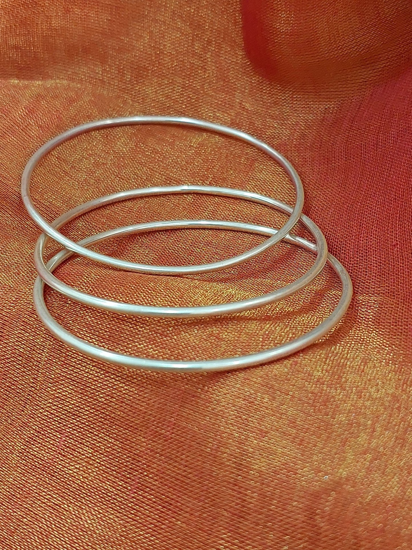 Sterling Silver Jewellery..Sterling Silver bangles Silver Plain Single  Bangle