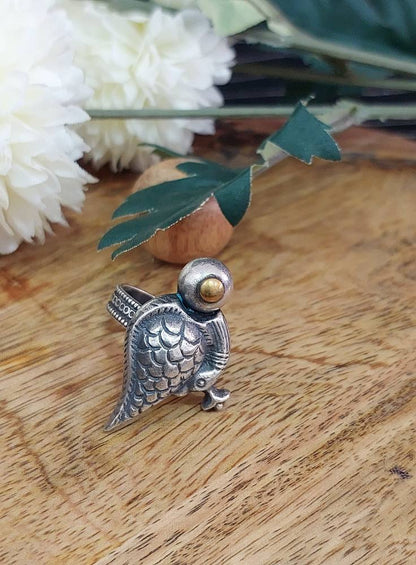 Sterling Silver Jewellery..Sterling Silver Finger Rings Silver Peacock Finger Ring Adjustable..Banjaran