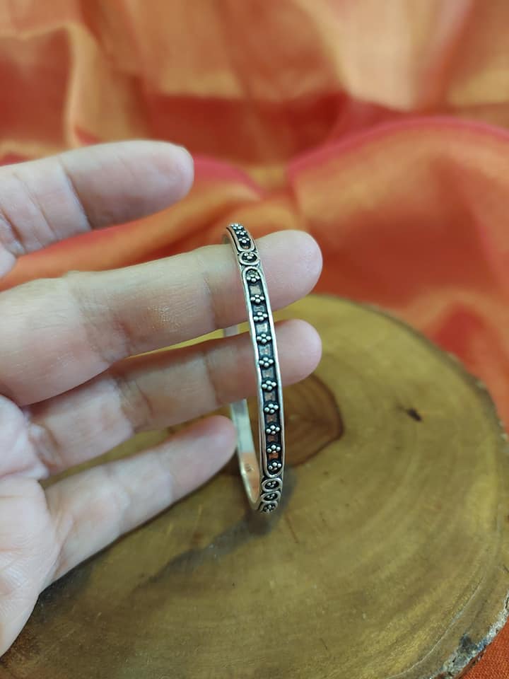 Kangan..Sterling Silver bangles Silver Bangles Silver Rawa Bangle..Single