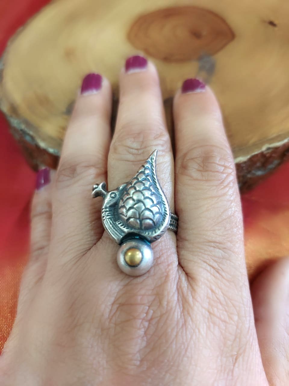 Sterling Silver Jewellery..Sterling Silver Finger Rings Silver Peacock Finger Ring Adjustable..Banjaran