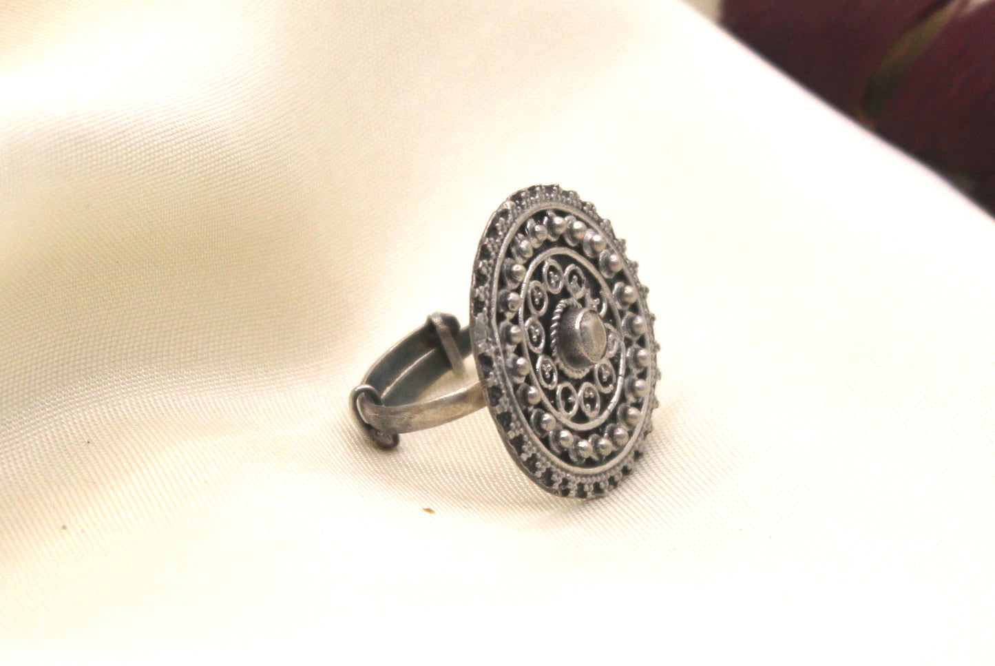 Sterling Silver Jewellery..Sterling Silver Finger Ring Silver Filigree Round Finger Rings..