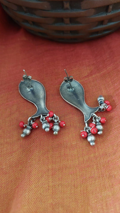 Sterling Silver Jewellery Silver Jewellery Fish Gungroo Earrings..Trendy