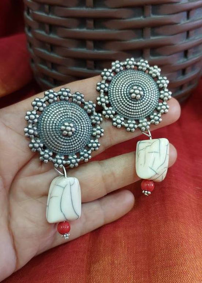 Sterling Silver Earrings Sterling Silver Stud Suryakanti Stud Dangler